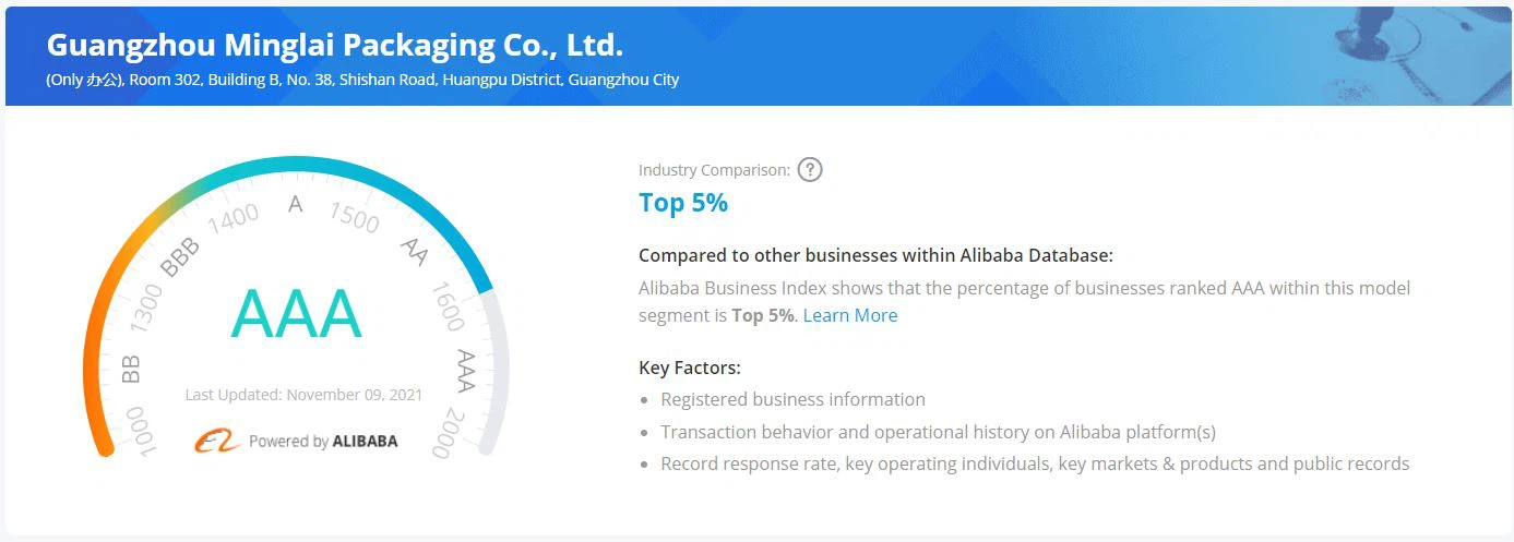 AAA custom gift box company Minglai Packaging